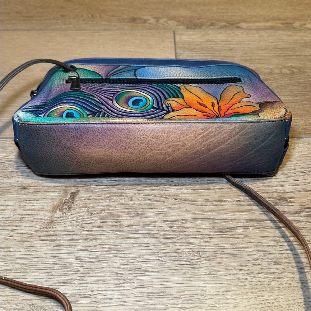 Vintage hand painted Anuschka shoulder bag - Picture 5 of 5